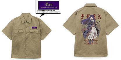 [預訂] 葬送的芙莉蓮 菲倫 刺繍工作襯衫/SAND KHAKI-M《25年9月預約》