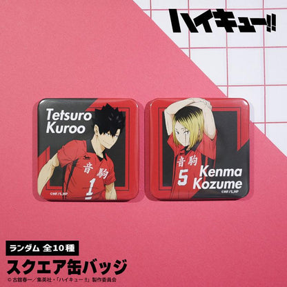 [預訂] 動畫「排球少年！！」隨機方形徽章 10個入BOX《25年4月預約》
