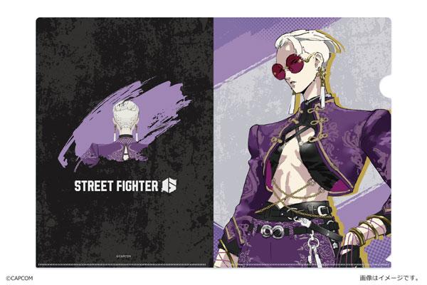 [預訂] 街頭霸王6 A.K.I. A4透明文件夾，紫色服裝角色設計。