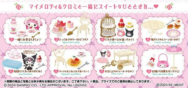 [Reservation] Sanrio My Melody・Kuromi Sweet Tea Party 8 pieces in BOX "Reservation for October 24"