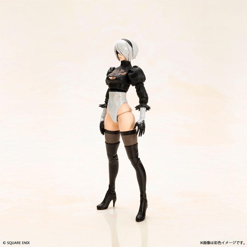 [預訂] NieR：Automata 2B(寄葉二號B型)塑膠模型套件，站姿全身像。