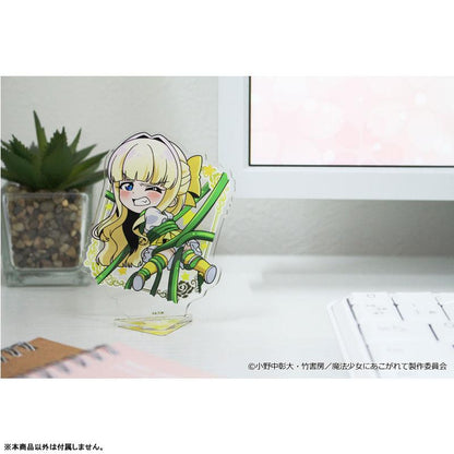 [預訂] TV動畫「我想成為魔法少女」瑪吉雅硫磺立牌，角色被綠色藤蔓捆綁。