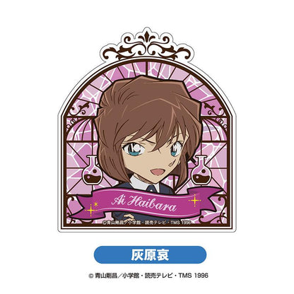 名偵探柯南 Move壓克力BC2，灰原哀角色立牌，彩色人像，背景為實驗室風格裝飾。