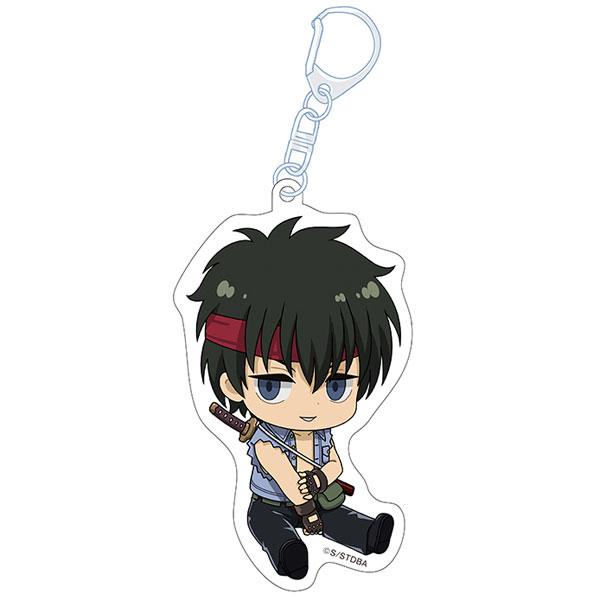 [預訂] 銀魂 Petan娘鑰匙圈 vol.3 土方十四郎：坐姿Q版土方十四郎造型鑰匙圈。