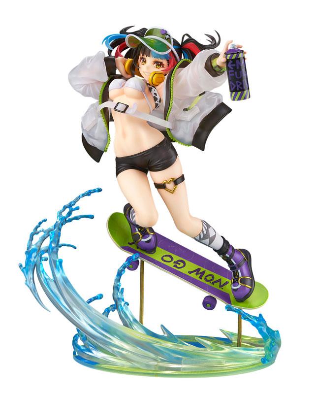 Fate/Grand Order 清少納言 1/7模型：動感滑板姿勢，手持噴漆罐，造型精緻。
