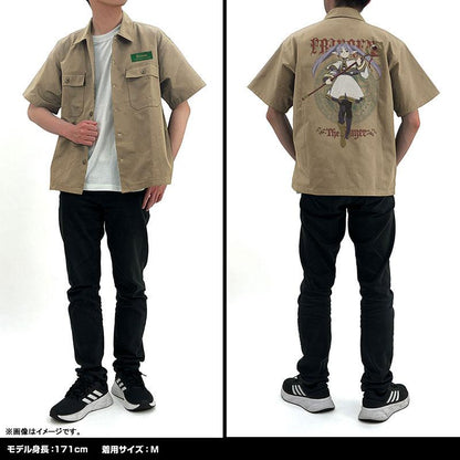 [預訂] 葬送的芙莉蓮 芙莉蓮 刺繡工作襯衫/SAND KHAKI-XL《25年9月預約》