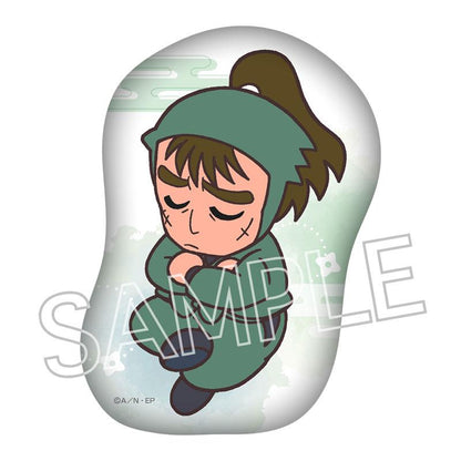 [預訂] 忍者亂太郎靠墊：中在家長次穿忍者服，抱臂低頭的模切設計。