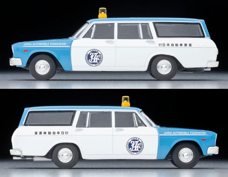Tomica Limited Vintage LV-203b 豐田 Masterline Light Van (JAF) 66年式模型車，藍白色塗裝。