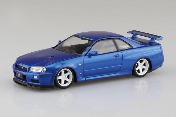 [預訂] 樂Pla Snap套件 No.12CU-BB 日產 R34 Skyline GT-R 客製輪圈(灣岸藍) 模型《25年10月預約》