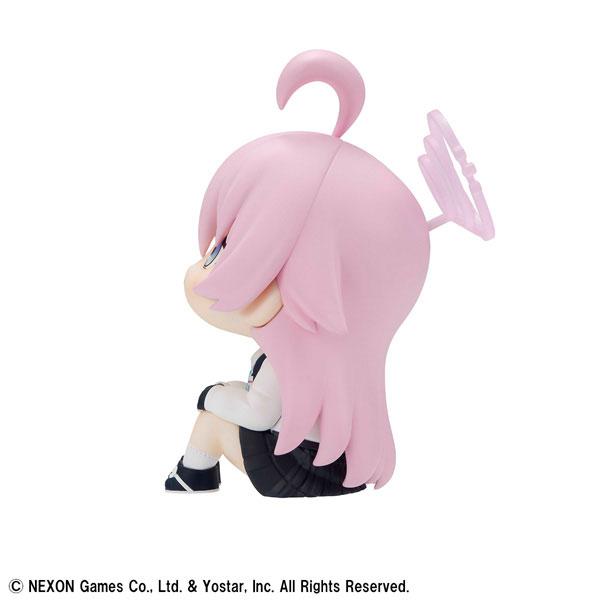 [預訂] 蔚藍檔案 星野 完成品模型，粉色頭髮角色背影，坐姿造型。