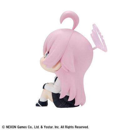 [預訂] 蔚藍檔案 星野 完成品模型，粉色頭髮角色背影，坐姿造型。