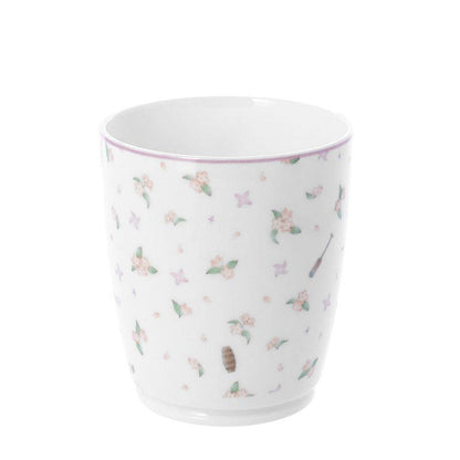 [預訂] 忍者亂太郎 四年級馬克杯，白色杯身，可愛花朵圖案。