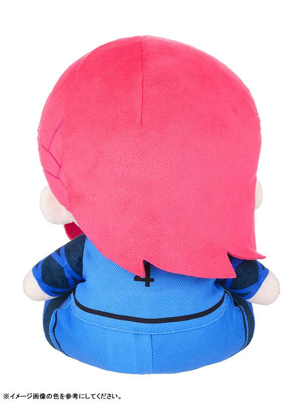 [預訂] 藍色監獄 千切豹馬 毛公仔背面圖，粉紅色頭髮，藍色運動服。