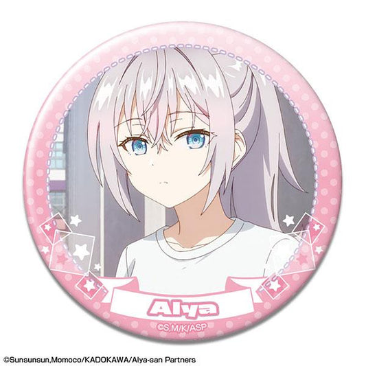 [Pre-order] TV animation "Ellie's classmate next to me who occasionally whispers in Russian to hide her shame" Badge design 14 (Ellie/N) "Reservation for November 24"