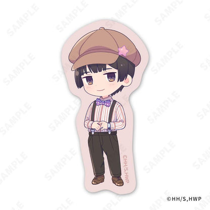 [預訂]義呆利交換貼紙～Suspenders Style～其中一款設計，角色穿著吊帶褲和帽子。