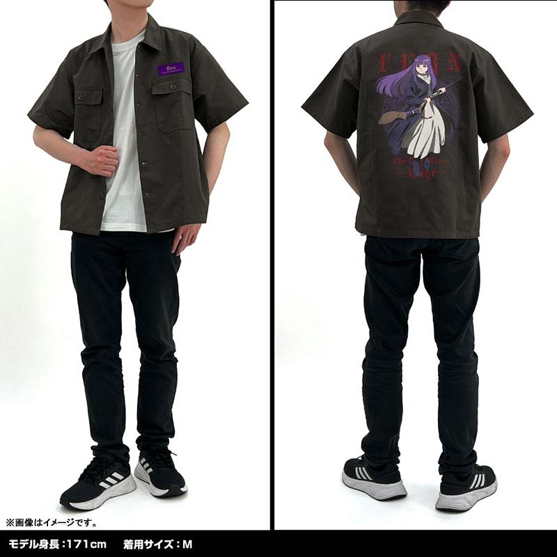 [預訂] 葬送的芙莉蓮 菲倫 刺繡工作襯衫/GRAY-L《25年9月預約》