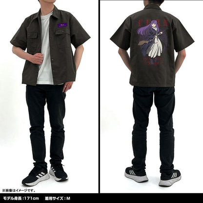 [預訂] 葬送的芙莉蓮 菲倫 刺繡工作襯衫/GRAY-L《25年9月預約》