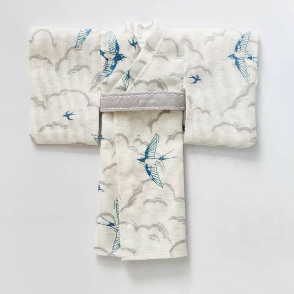 Serene Ink Wash Japanese Yukata Robe [OB11/GSC Doll]