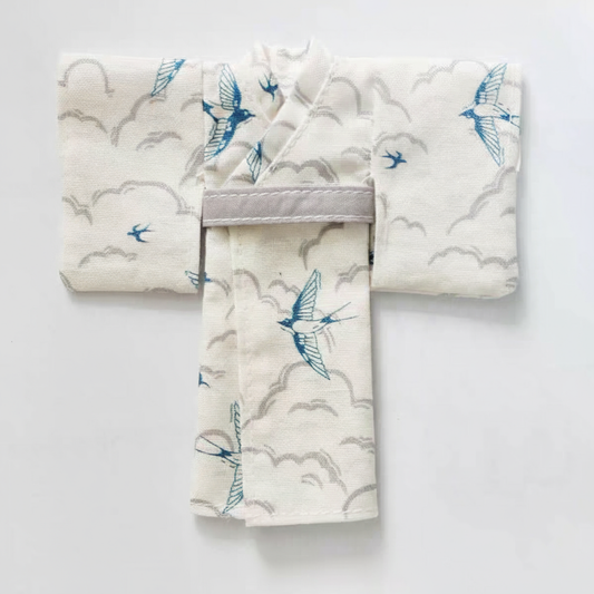 Serene Ink Wash Japanese Yukata Robe [OB11/GSC Doll]