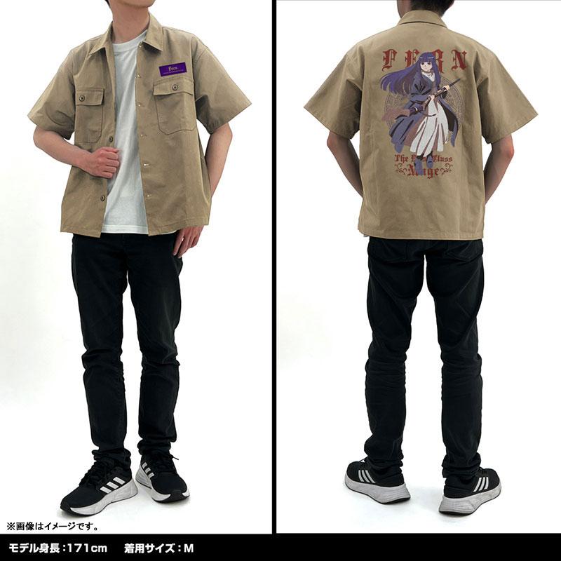 [預訂] 葬送的芙莉蓮 菲倫 刺繡工作襯衫/SAND KHAKI-XL《25年9月預約》