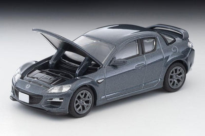 Tomica Limited Vintage Neo LV-N314d 灰色 Mazda RX-8 TypeRS 2011年式，引擎蓋打開。