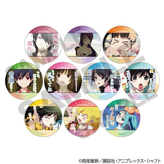 [Pre-order] 10 exchange line badges from the Monogatari series in the BOX "Pre-order for October 24"