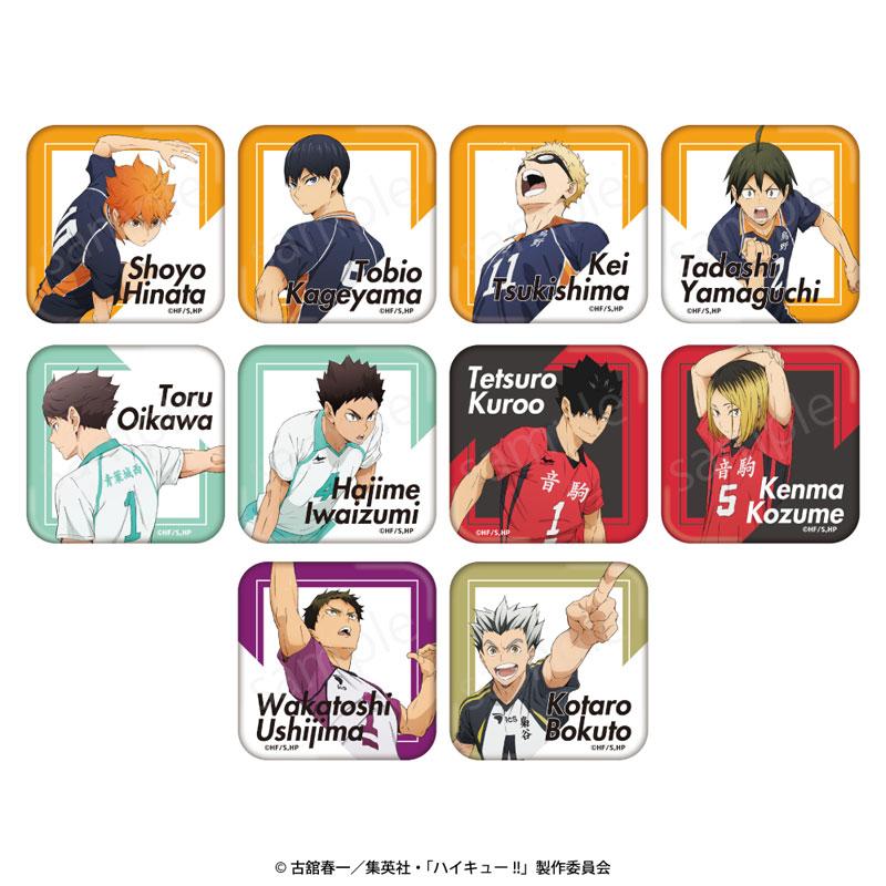 [預訂] 動畫「排球少年！！」隨機方形徽章 10個入BOX《25年4月預約》