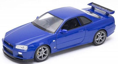 [預訂] 1/24 日產 Skyline GT-R(R34) (MT藍)（再售）《25年8月預約》