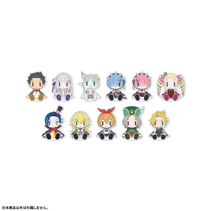 《Re：從零開始的異世界生活》坐姿吉祥物套組，多款角色設計。 法蘭黛莉卡·鮑曼為其中一款。