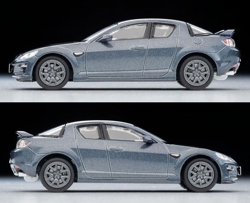 [預訂] Tomica LV-N314d Mazda RX-8 TypeRS (灰色) 2011年式，側面展示。
