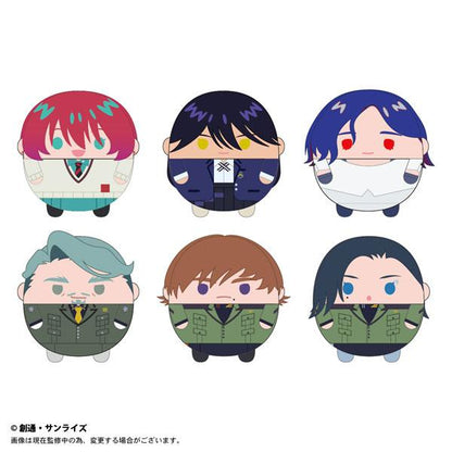 [預訂] 機動戰士Gundam GQuuuuuuX 毛公仔 6個入BOX，展示其中六款不同設計。