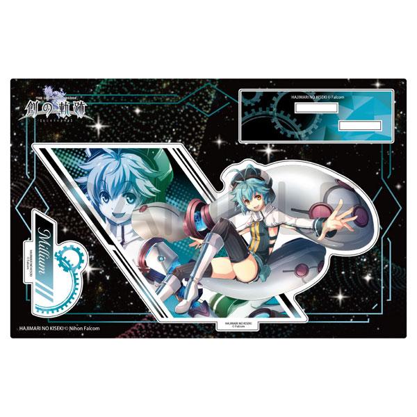 [預訂] 創之軌跡 米莉亞姆立牌，角色乘坐機械裝置，星空背景設計。