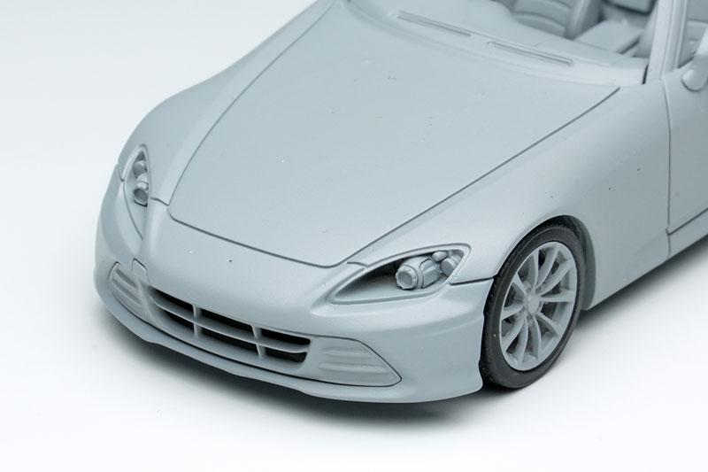 [預訂] 1/43 本田 S2000 20週年(AP2) 2020 百慕達藍珍珠模型車細部。