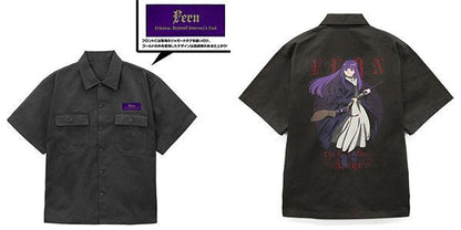 [預訂] 葬送的芙莉蓮 菲倫 刺繡工作襯衫/GRAY-L《25年9月預約》