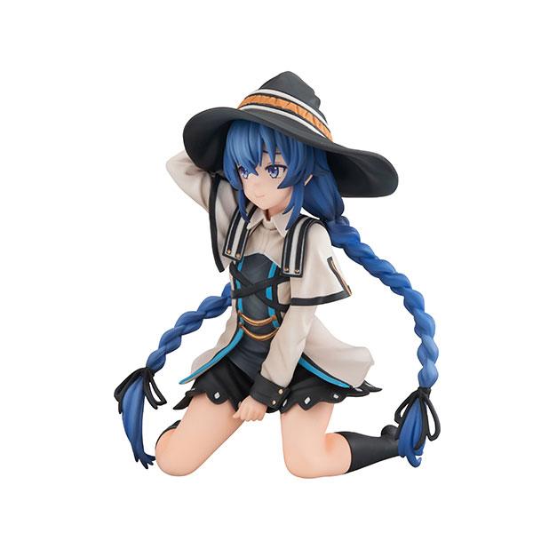 洛琪希手掌完成品模型，跪姿，戴帽子，藍色辮子。