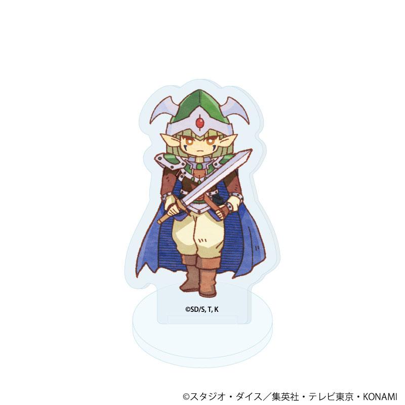 遊戲王復古藝術壓克力立牌，黑魔導女孩站姿插圖。