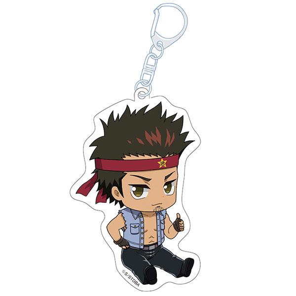 [預訂] 銀魂 Petan娘鑰匙扣：近藤勳坐姿，豎起拇指，Q版造型。