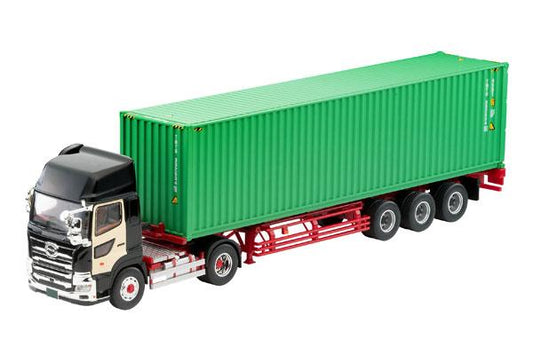 [Reservation] Tomica Limited Vintage NEO LV-N292c Hino Provia 40ft Marine Container Trailer (Oriental Vehicle TC36H1C34) (Black) "Reservation for November 24"