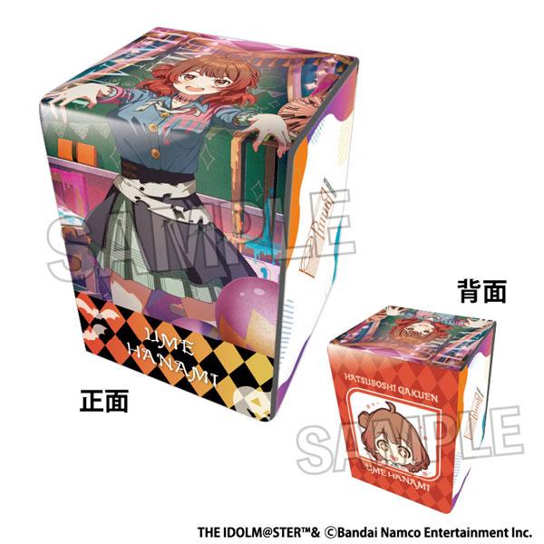 [預訂] 學園偶像大師牌組收納盒，花海佑芽插圖設計，展示正面及背面圖案。