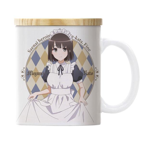 [Pre-order] COSPA Limited Inconspicuous Heroine Cultivation Method Fine Kato Kei full-color mug with lid Cure Maid Caféver. (Resale) "Reservation for December 24"