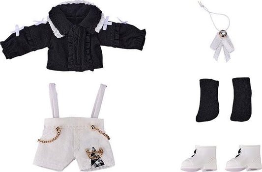 [Pre-order] Clay Doll Casual Suit Suspender Shorts Suit (Black &amp; White) "Reservation for May 25"