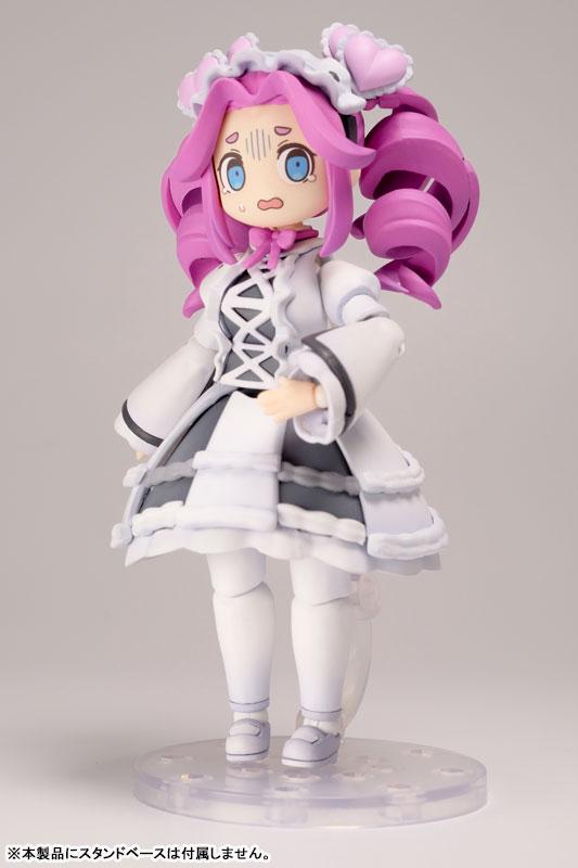 [預訂] Plafia 東北俊子 1/12 模型，帶底座，身穿白色連衣裙，表情略帶驚訝。