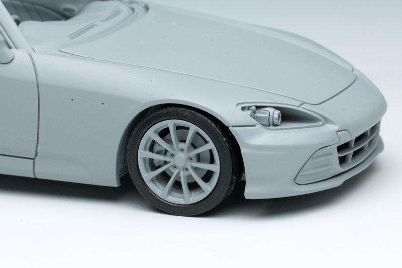 1/43 本田 S2000 20週年 (AP2) 2020 百慕達藍珍珠模型車細節圖。