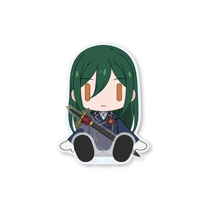 [預訂] 庫珥修·卡爾斯騰坐姿吉祥物，手持劍的Q版造型。