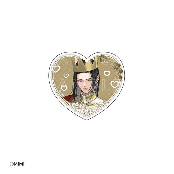 大河幻想廣播劇魔道祖師壓克力貼紙，金光瑤戴皇冠心形設計。