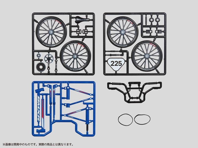 藍色運動BMX賽車塑膠模型零件