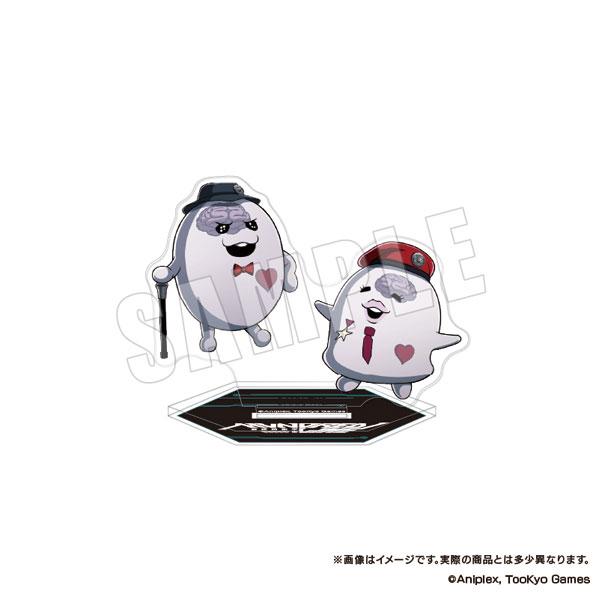 [預訂] HUNDRED LINE -最終防衛學園- 立牌，16.SIREI＆NIGOU設計展示，紳士帽與軍帽造型角色。