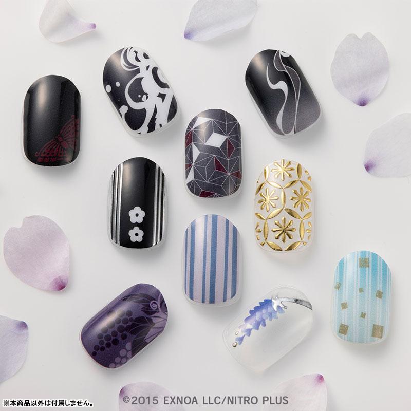 刀劍亂舞ONLINE凝膠指甲貼紙，多款設計，包含三日月宗近款。