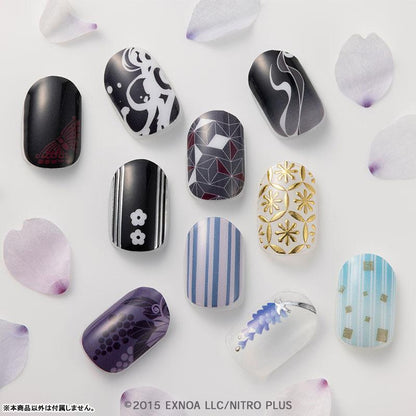 刀劍亂舞ONLINE凝膠指甲貼紙，多款設計，包含三日月宗近款。