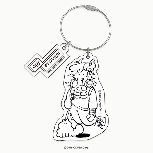 [Pre-order] "hololive Meet 2024" Deformed image illustration keychain Rinou Minashi "December 24 reservation"